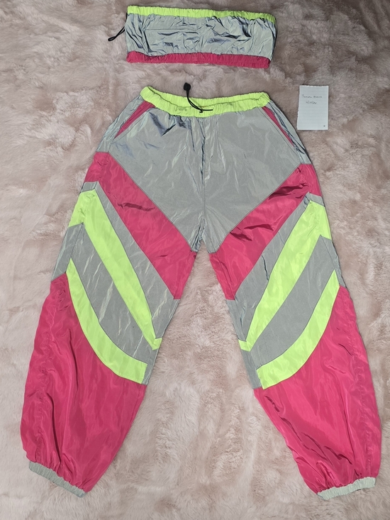 iHeartRaves Pants - Reflective Neon Set